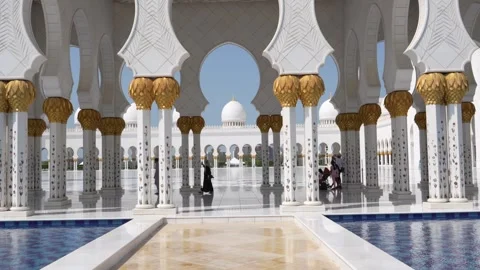 Sheikh Zayed Grand Mosque Stock Footage 249448268