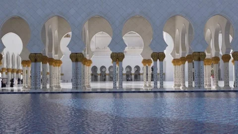 Sheikh Zayed Grand Mosque Stock Footage 249623559