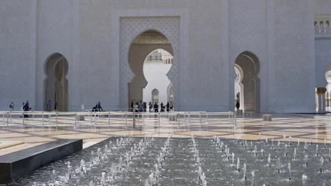 Sheikh Zayed Grand Mosque Stock Footage 250447044