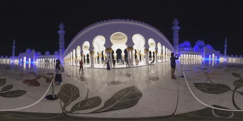 Sheikh Zayed Grand Mosque Inside View 動画素材 102429436