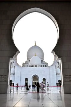 The Sheikh Zayed Grand Mosque Foto stock