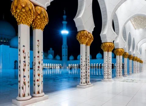 Sheikh Zayed Grand Mosque Stock Photos
