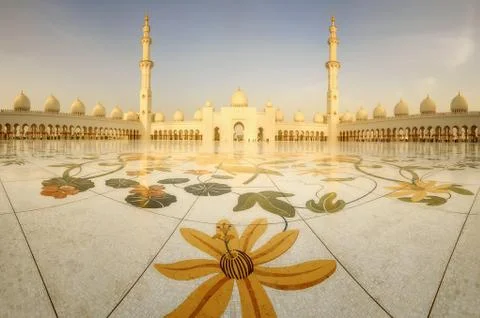 Sheikh Zayed Grand Mosque Stock Photos