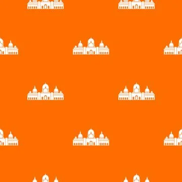 Sheikh Zayed Grand Mosque, UAE pattern seamless Stock Illustration