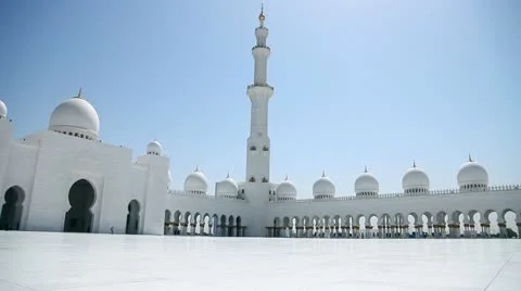Sheikh Zayed Mosque in Abu Dhabi 스톡 동영상 11044867