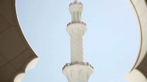 Sheikh Zayed Mosque in Abu Dhabi Stock Footage 11044994