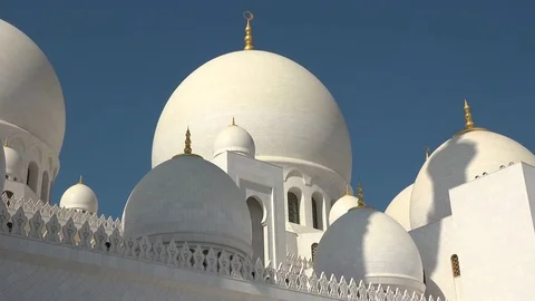Sheikh Zayed Mosque, Abu Dhabi Stock Footage 71477027
