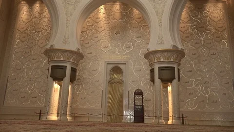 Sheikh Zayed Mosque, Abu Dhabi Stock Footage 71477235