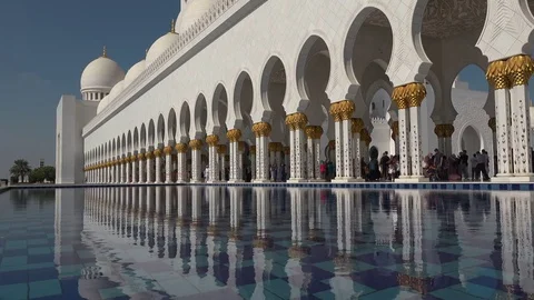 Sheikh Zayed Mosque, Abu Dhabi Stock Footage 71478715