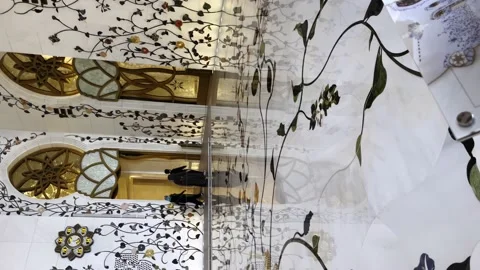Sheikh Zayed Mosque in Abu Dhabi is the most famous mosque Stock Footage 238683385