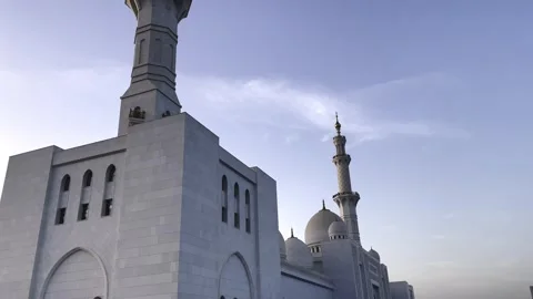 Sheikh Zayed Mosque in Abu Dhabi is the most famous mosque Stock Footage 250957938