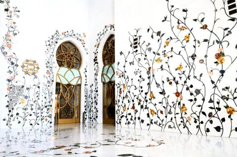 Sheikh zayed mosque, abu dhabi, Foto stock