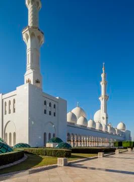Sheikh Zayed Mosque in Abu Dhabi Stock Photos