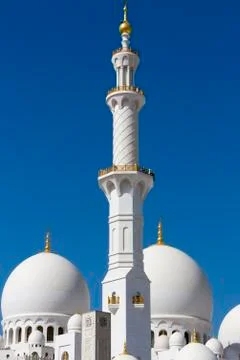 Sheikh Zayed Mosque in Abu Dhabi Stock Photos