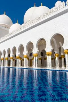 Sheikh Zayed Mosque in Abu Dhabi Stock Photos