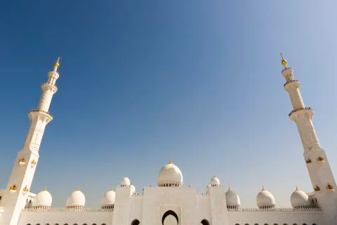Sheikh Zayed Mosque in Abu Dhabi Stock Photos