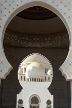 Sheikh Zayed Mosque, Abu Dhabi, United Arab Emirates Stock Photos
