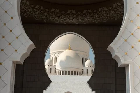 Sheikh Zayed Mosque, Abu Dhabi, United Arab Emirates Stock Photos
