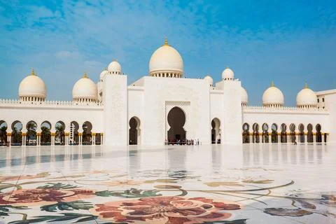 Sheikh Zayed Mosque, Abu Dhabi Stock Photos