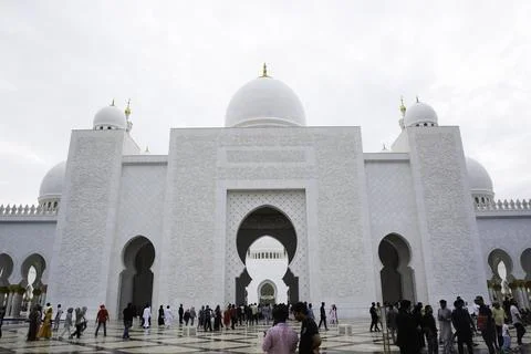 Sheikh Zayed Mosque, Grand Mosque, Abu Dhabi - march 18, 2024: Stock Photos