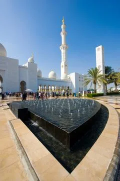 The Sheikh Zayed Mosque Stock Photos