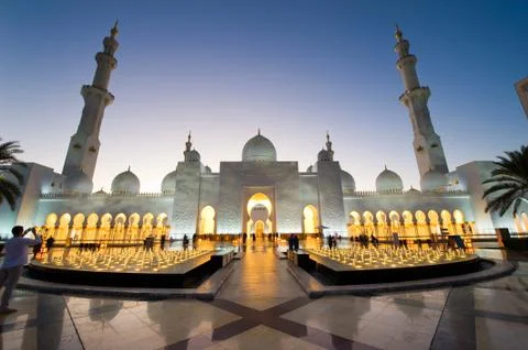 Sheikh Zayed Mosque Stock Photos
