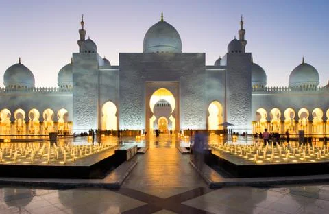Sheikh Zayed Mosque Stock Photos