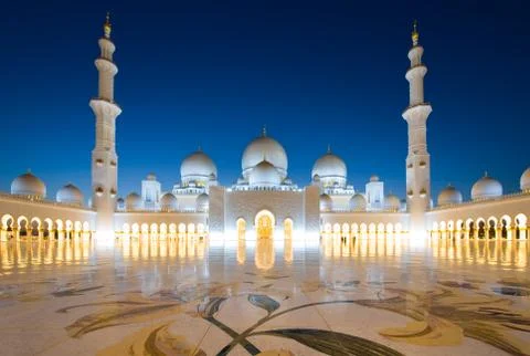 Sheikh Zayed Mosque Stock Photos