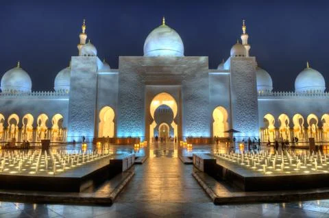 Sheikh Zayed Mosque Stock Photos