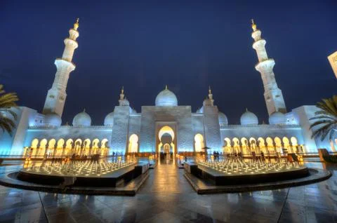 Sheikh Zayed Mosque Stock Photos