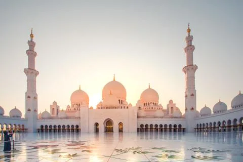 Sheikh Zayed Mosque Stock Photos