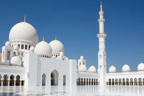 Sheikh Zayed mosque Stock Photos