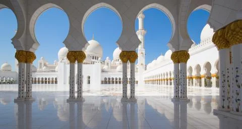 Sheikh Zayed mosque Stock Photos