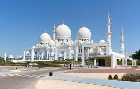 Sheikh Zayed mosque Stock Photos