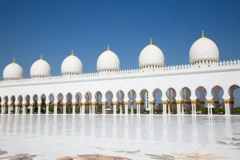 Sheikh Zayed mosque Stock Photos