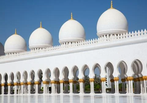 Sheikh Zayed mosque Stock Photos