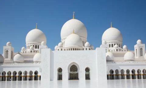 Sheikh Zayed mosque Stock Photos
