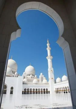 Sheikh Zayed mosque Stock Photos