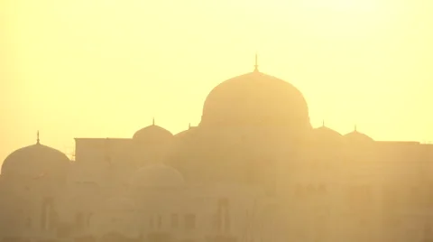 Sheikh Zayed Mosque, traditional building in Abu Dhabi  Stock Footage 43316577