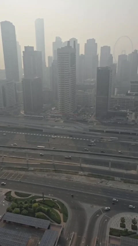 Sheikh Zayed Road hyperlapse Stock Footage 282101417