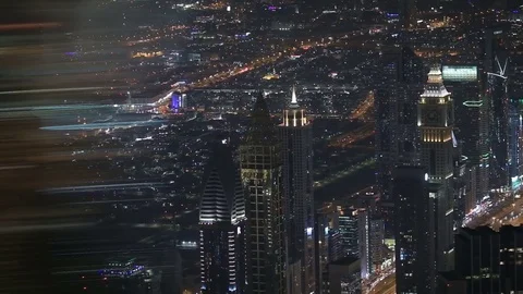 Sheikh Zayed Road intersection. Dubai Business City Downtown 스톡 동영상 73753932