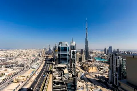Sheikh Zayed Road Stock Photos