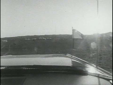 Sheikh Zayed is shown driving his own car to be among common people, rather Video stock 75758836