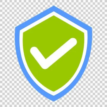 Sheild check mark logo icon Stock Illustration