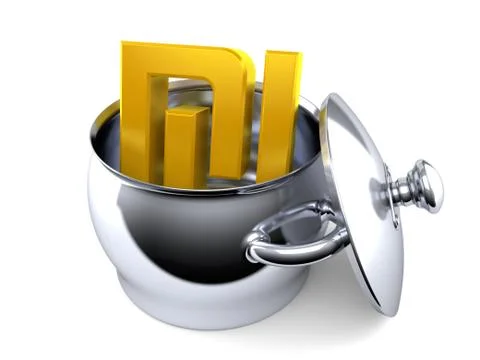 Shekel currency symbol inside kitchen pot イラスト素材