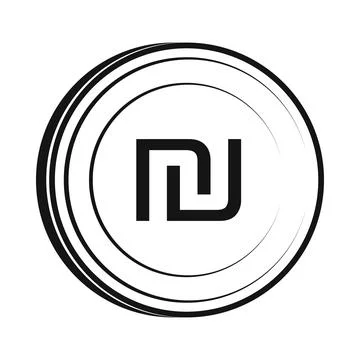 Shekel icon, simple style Stock Illustration