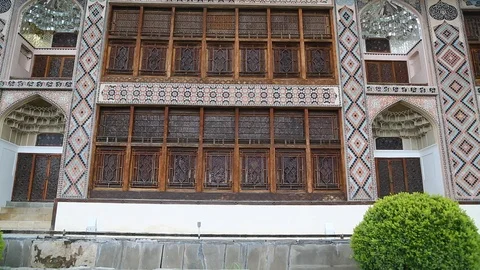 Sheki the old architecture in the town Stock Footage 110646390