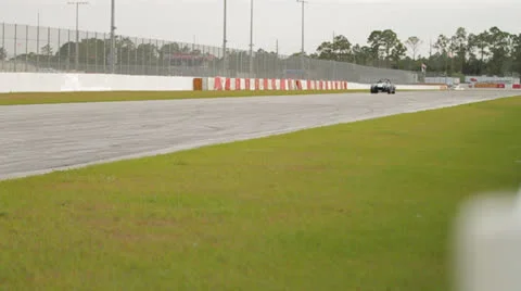 Shelby Car at Racetrack Stock Footage 26196375