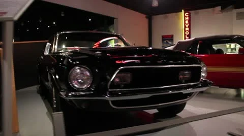 Shelby Mustangs arc shot Stock Footage 10587618