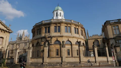 The Sheldonian Theatre designed by Sir Christopher Wren, Broad Street, Oxford Stock Footage 161994749